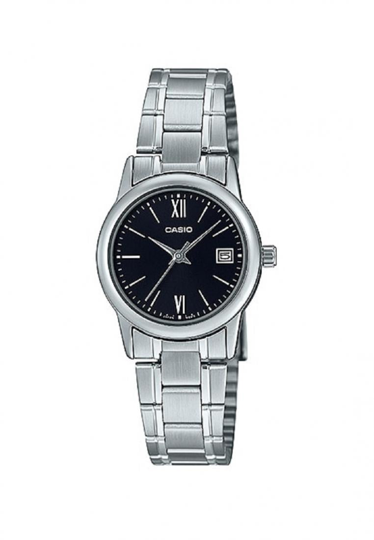 Casio LTP-V002D-1B3 Analog Stainless Steel Strap Watch For Women-Watch Portal Philippines