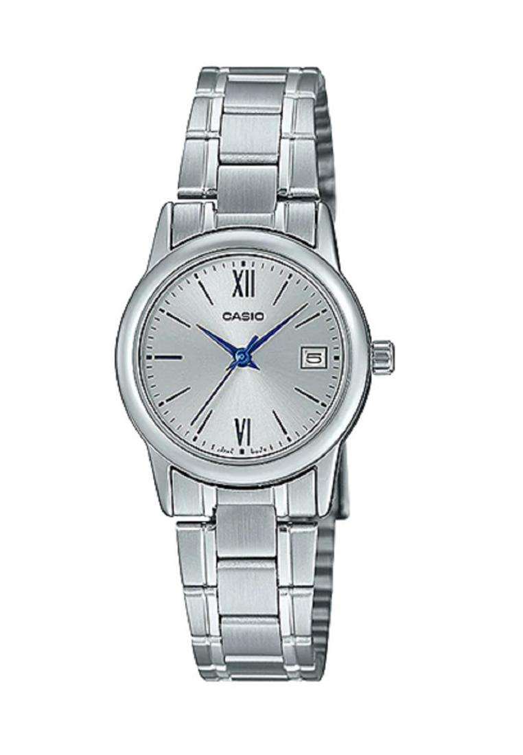 Casio LTP-V002D-7B3 Analog Stainless Steel Strap Watch For Women-Watch Portal Philippines