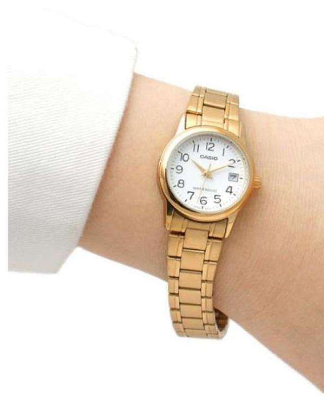 Casio LTP-V002G-7B2 Gold Stainless Steel Strap Watch for Women-Watch Portal Philippines