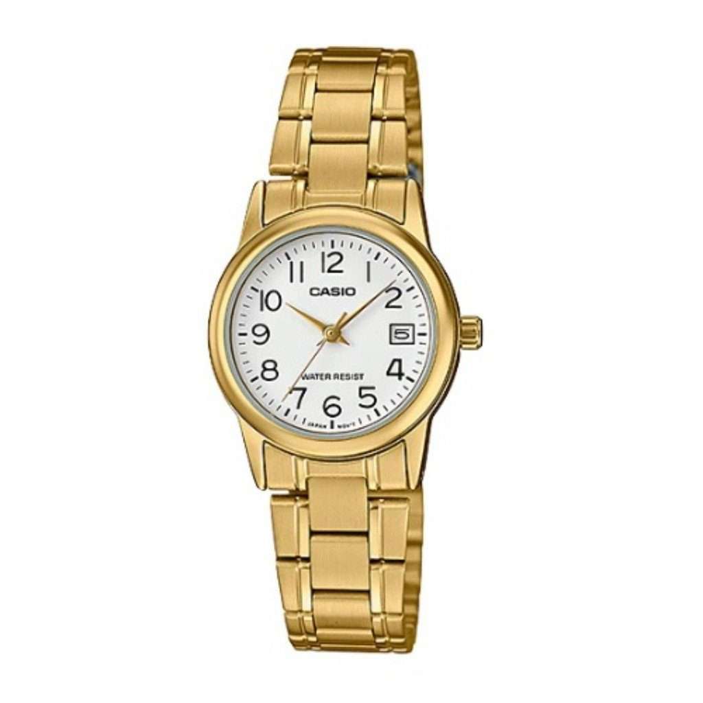 Casio LTP-V002G-7B2 Gold Stainless Steel Strap Watch for Women-Watch Portal Philippines