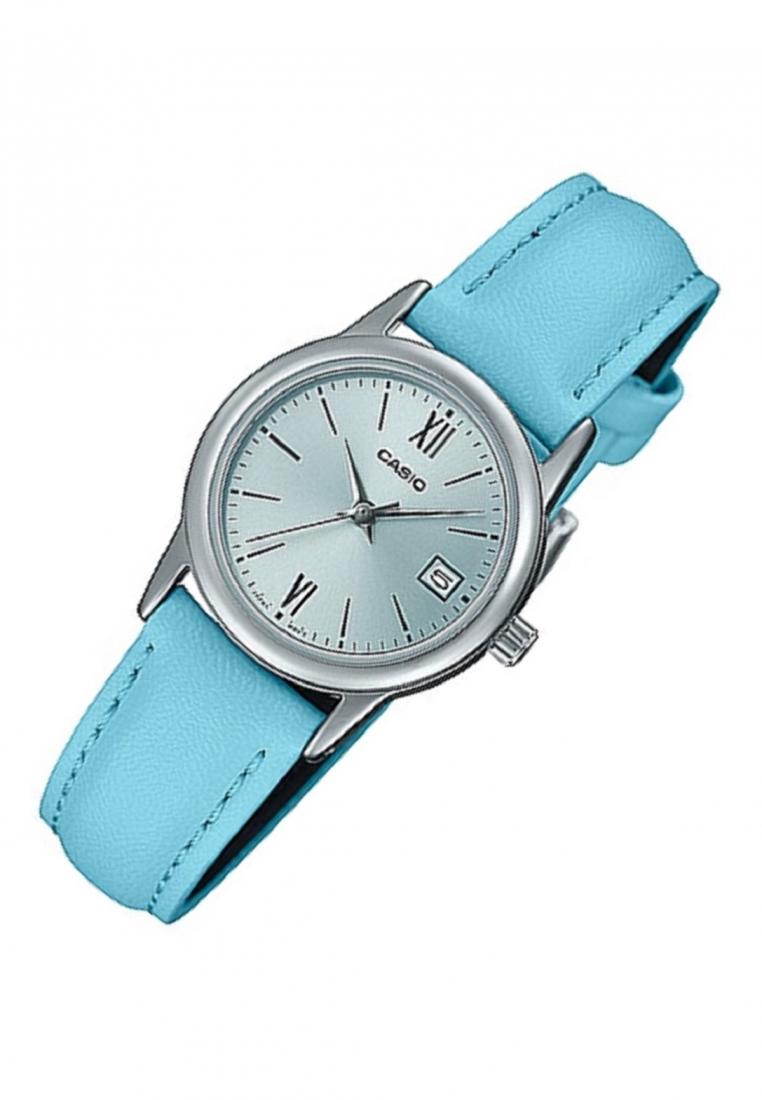 Casio LTP-V002L-2B3 Analog Leather Strap Watch For Women-Watch Portal Philippines
