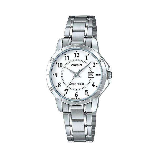 Casio LTP-V004D-7B Silver Stainless Steel Strap Watch for Women-Watch Portal Philippines