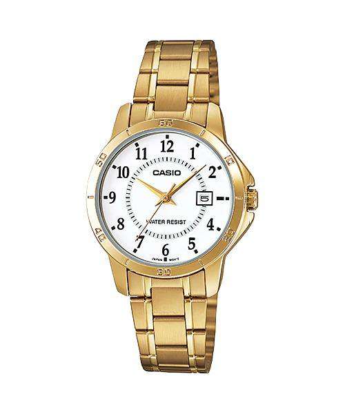 Casio LTP-V004G-7B Gold Stainless Steel Strap Watch for Women-Watch Portal Philippines