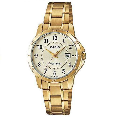 Casio LTP-V004G-9B Gold Stainless Watch for Women-Watch Portal Philippines