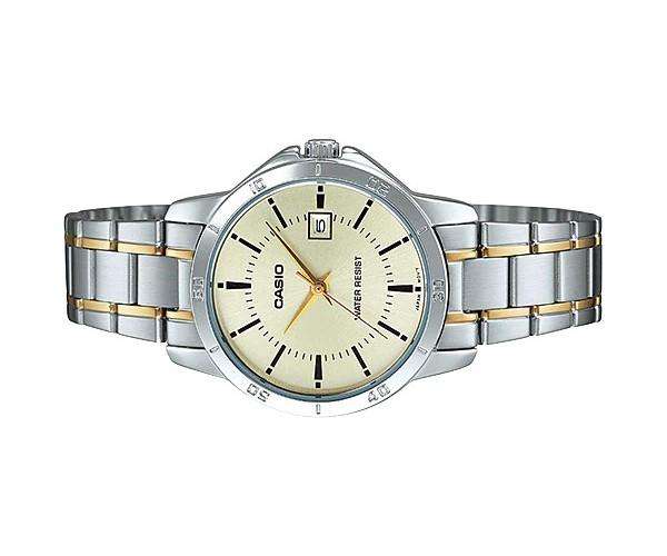 Casio LTP-V004SG-9A Two Tone Stainless Steel Strap Watch for Women-Watch Portal Philippines