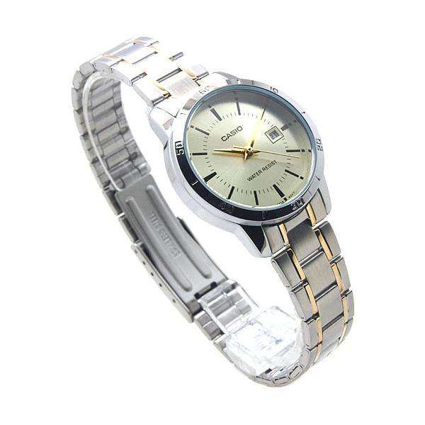 Casio LTP-V004SG-9A Two Tone Stainless Steel Strap Watch for Women-Watch Portal Philippines