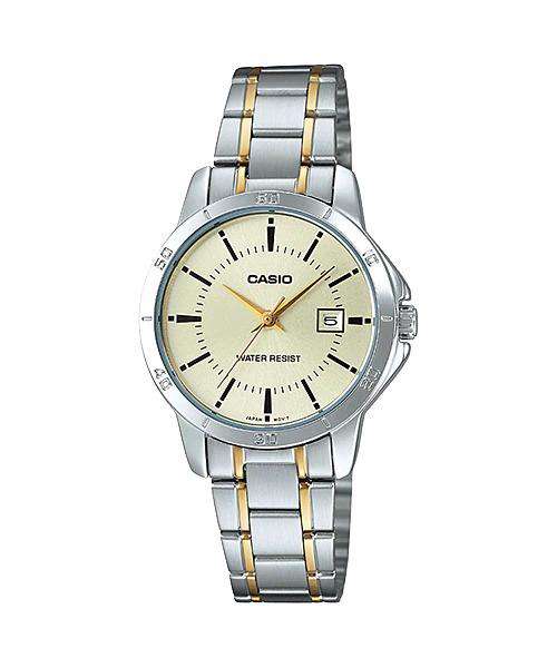 Casio LTP-V004SG-9A Two Tone Stainless Steel Strap Watch for Women-Watch Portal Philippines