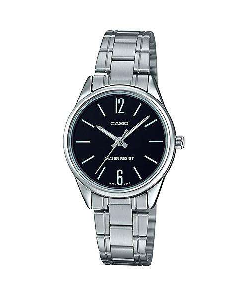 Casio LTP-V005D-1B Silver Stainless Steel Strap Watch for Women-Watch Portal Philippines