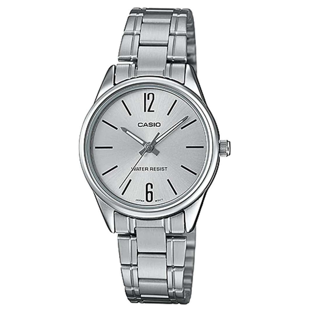 Casio LTP-V005D-7B Silver Stainless Steel Strap Watch for Women-Watch Portal Philippines
