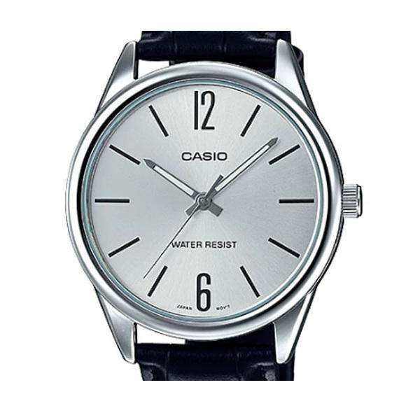 Casio LTP-V005L-7B Black Leather Strap Watch for Women-Watch Portal Philippines