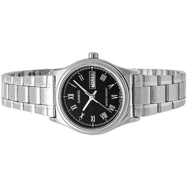 Casio LTP-V006D-1B Silver Stainless Steel Strap Watch for Women-Watch Portal Philippines