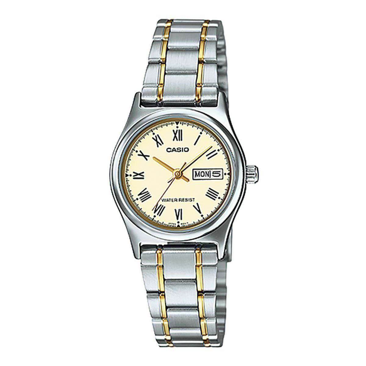 Casio LTP-V006SG-9B Two Tone Stainless Watch for Women-Watch Portal Philippines