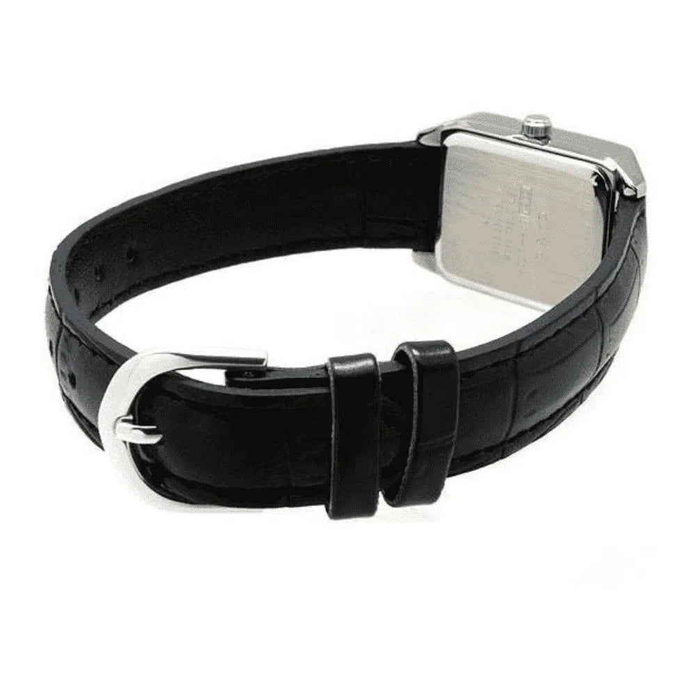 Casio LTP-V007L-1B Black Leather Watch for Women-Watch Portal Philippines