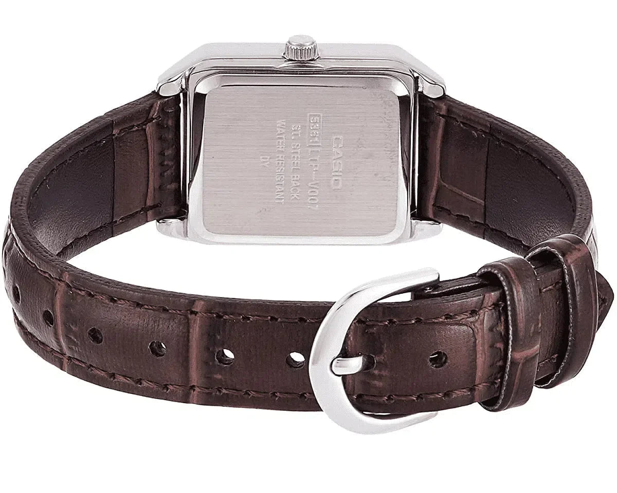Casio LTP-V007L-7B2 Brown Leather Watch for Women-Watch Portal Philippines