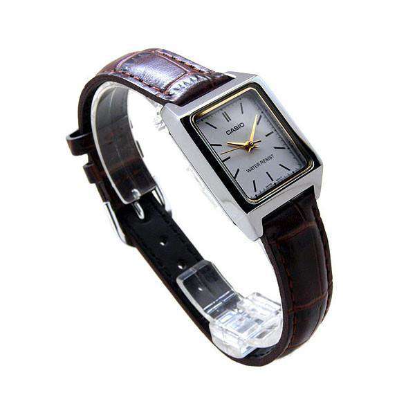 Casio LTP-V007L-7E2 Brown Leather Watch for Women-Watch Portal Philippines