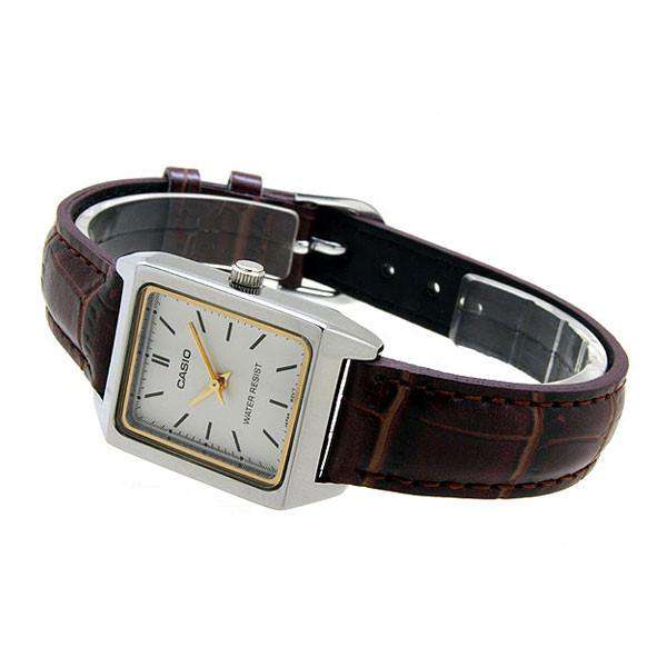 Casio LTP-V007L-7E2 Brown Leather Watch for Women-Watch Portal Philippines