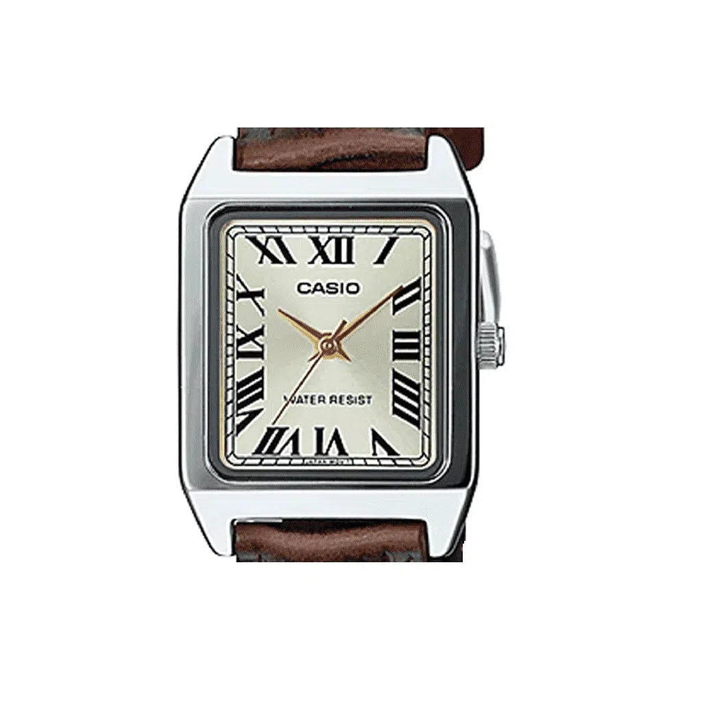 Casio LTP-V007L-9B Brown Leather Watch for Women-Watch Portal Philippines