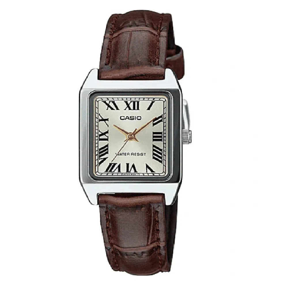 Casio LTP-V007L-9B Brown Leather Watch for Women-Watch Portal Philippines