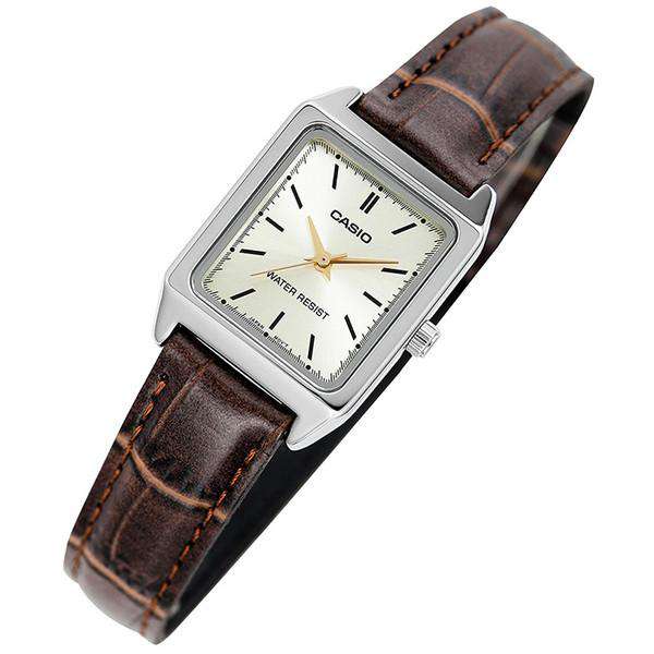 Casio LTP-V007L-9E Brown Leather Watch for Women-Watch Portal Philippines
