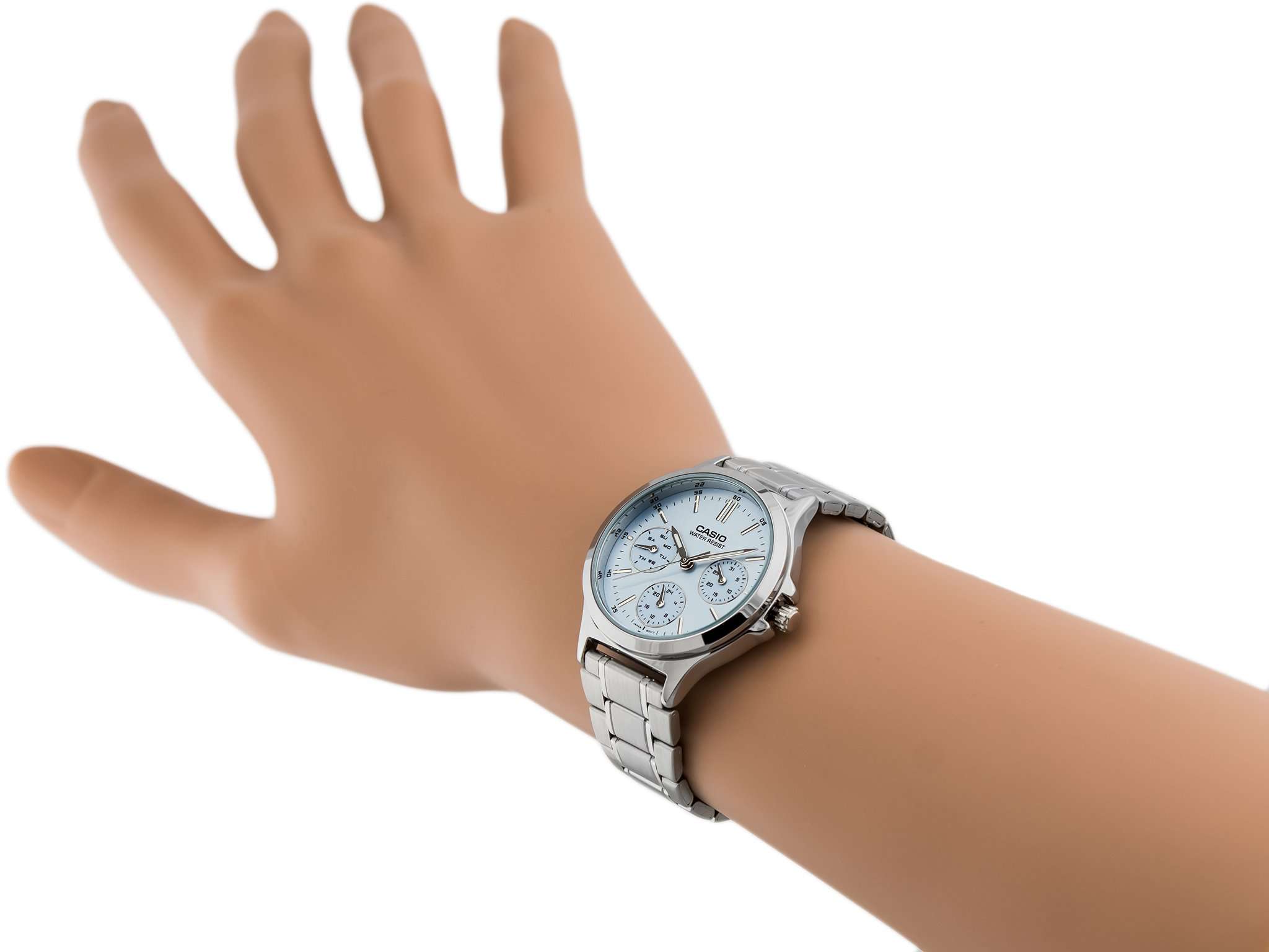 Casio LTP-V300D-2A Silver Stainless Steel Strap Analog Watch for Men and Women-Watch Portal Philippines