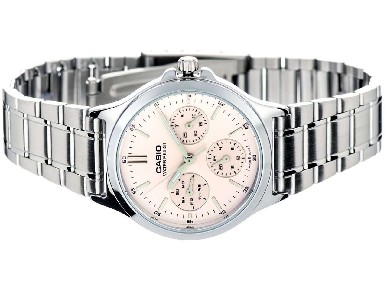 Casio LTP-V300D-4A Silver Stainless Steel Strap Watch for Women-Watch Portal Philippines