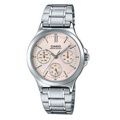 Casio LTP-V300D-4A Silver Stainless Steel Strap Watch for Women-Watch Portal Philippines