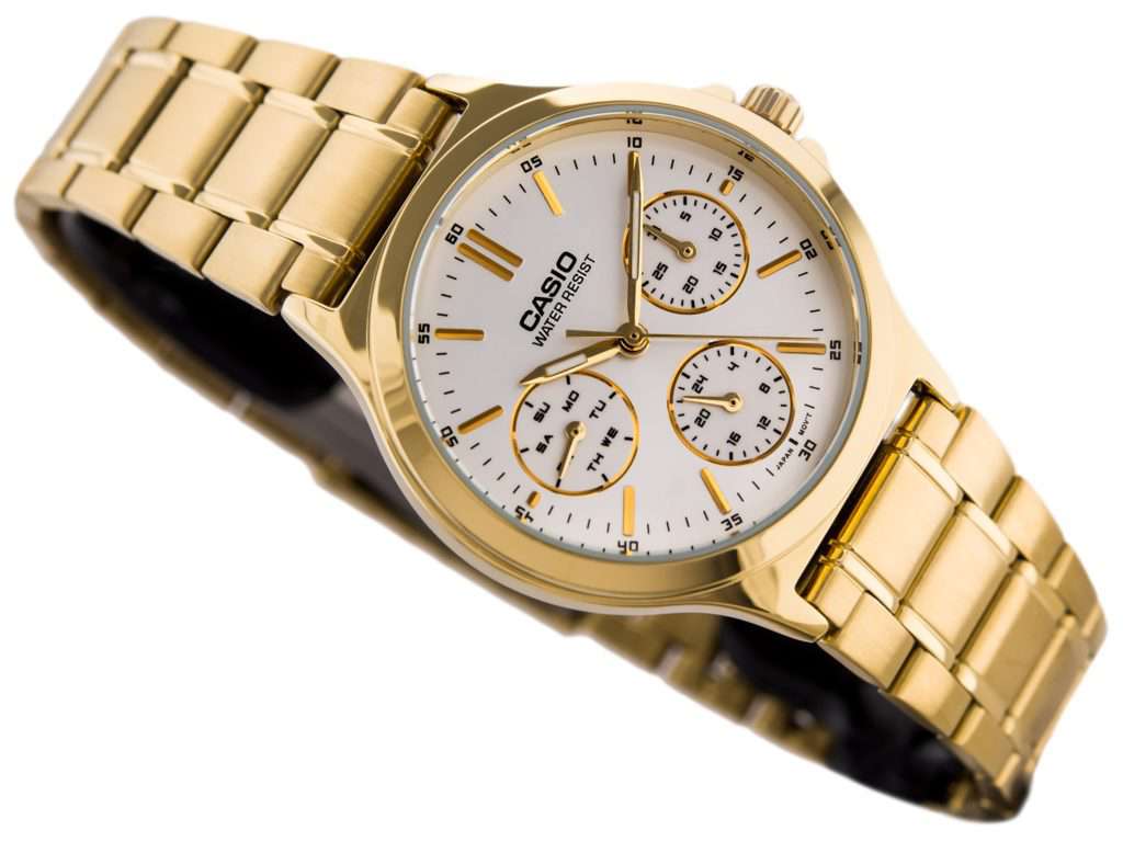 Casio LTP-V300G-7A Gold Plated Strap Watch for Women-Watch Portal Philippines