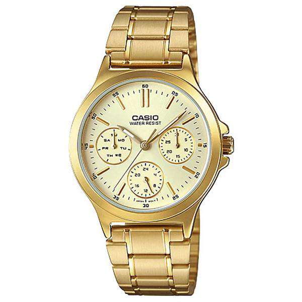 Casio LTP-V300G-9A Gold Plated Strap Watch for Women-Watch Portal Philippines