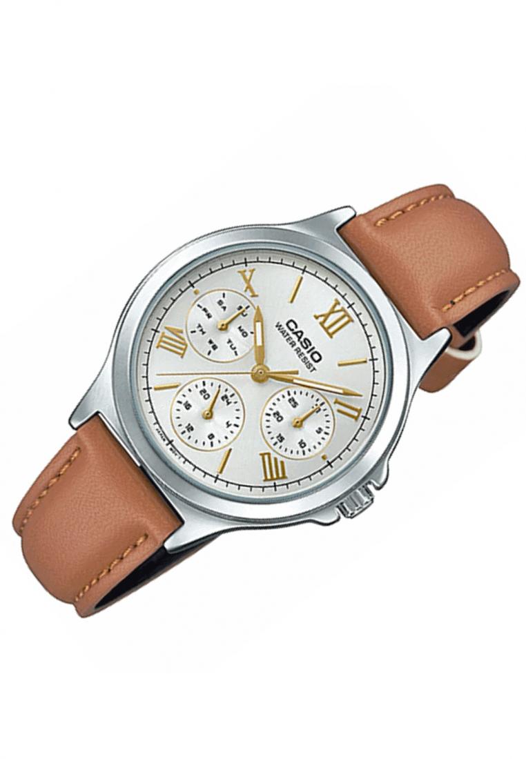 Casio LTP-V300L-7A2 Analog Leather Strap Watch For Women-Watch Portal Philippines