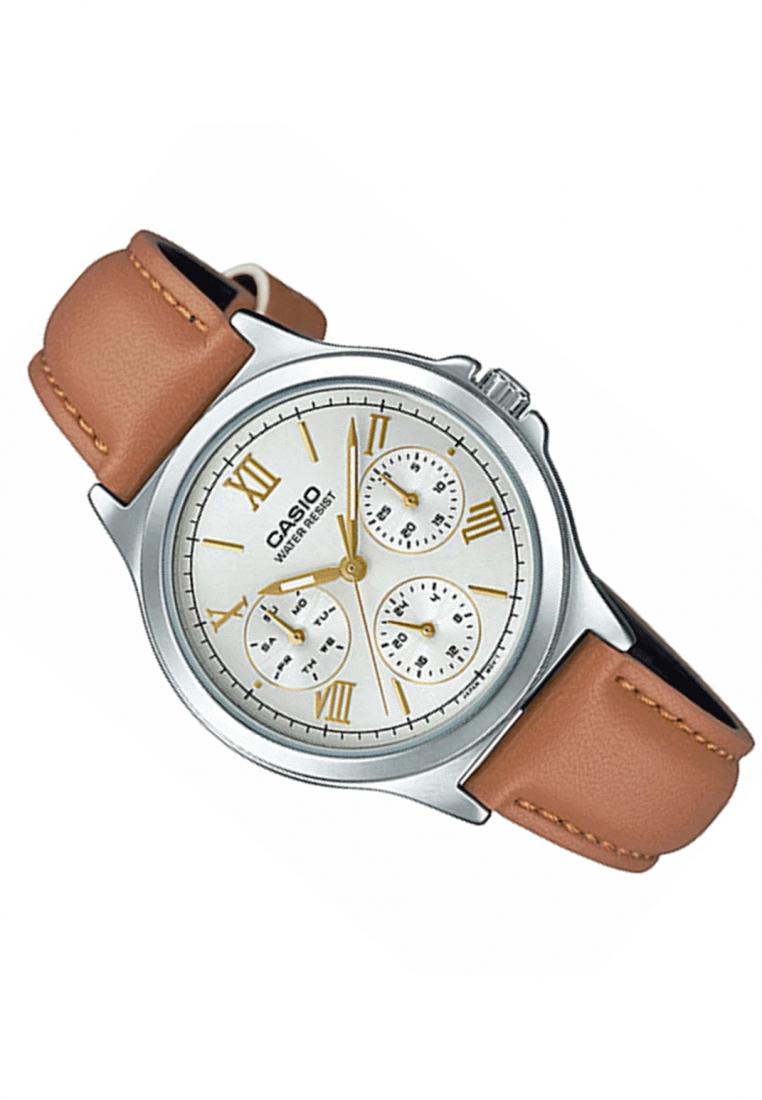 Casio LTP-V300L-7A2 Analog Leather Strap Watch For Women-Watch Portal Philippines