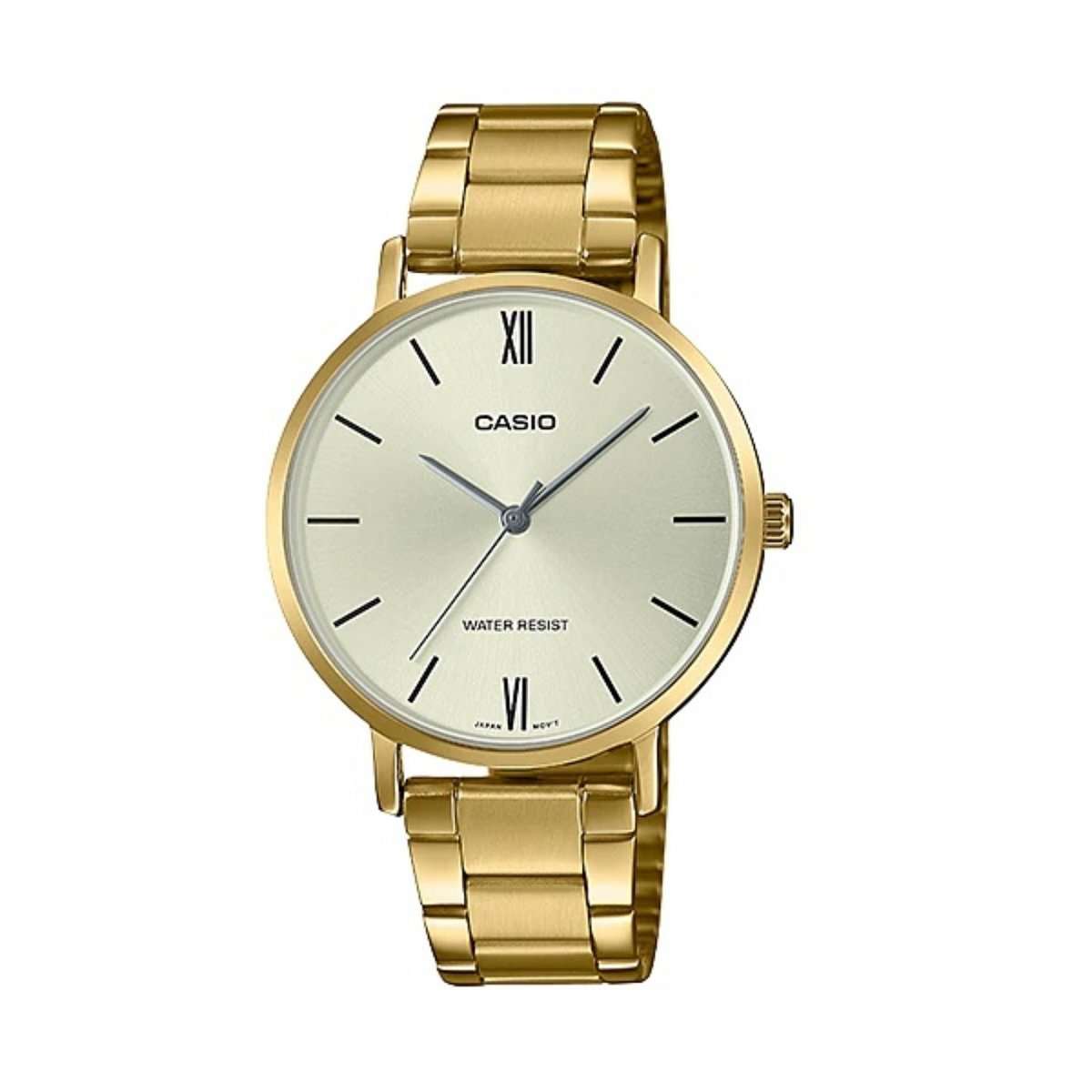 Casio LTP-VT01G-9B Gold Stainless Strap for Women-Watch Portal Philippines