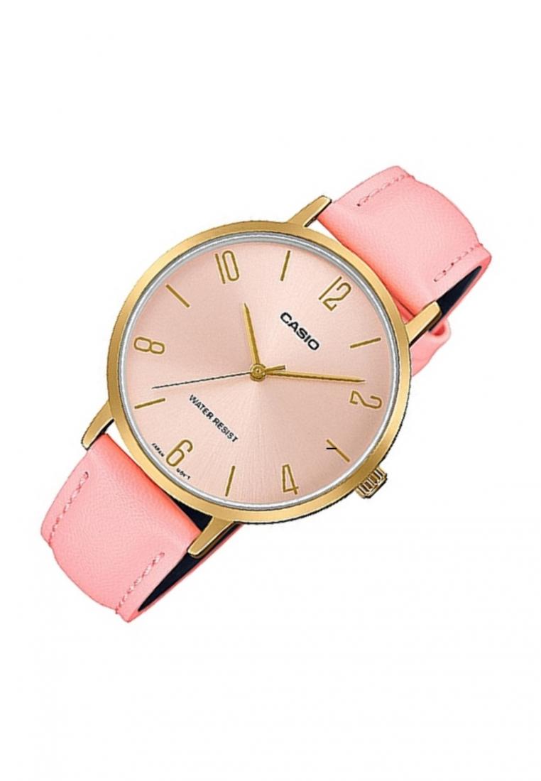 Casio LTP-VT01GL-4B Analog Leather Strap Watch For Women-Watch Portal Philippines