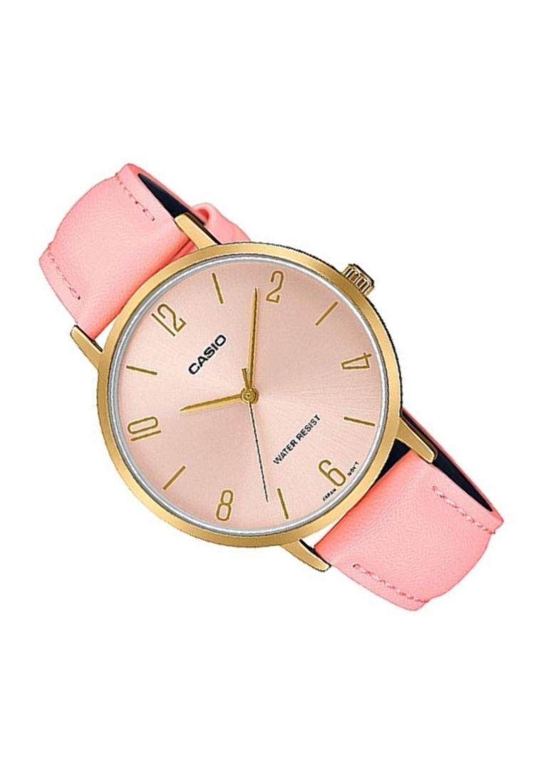 Casio LTP-VT01GL-4B Analog Leather Strap Watch For Women-Watch Portal Philippines