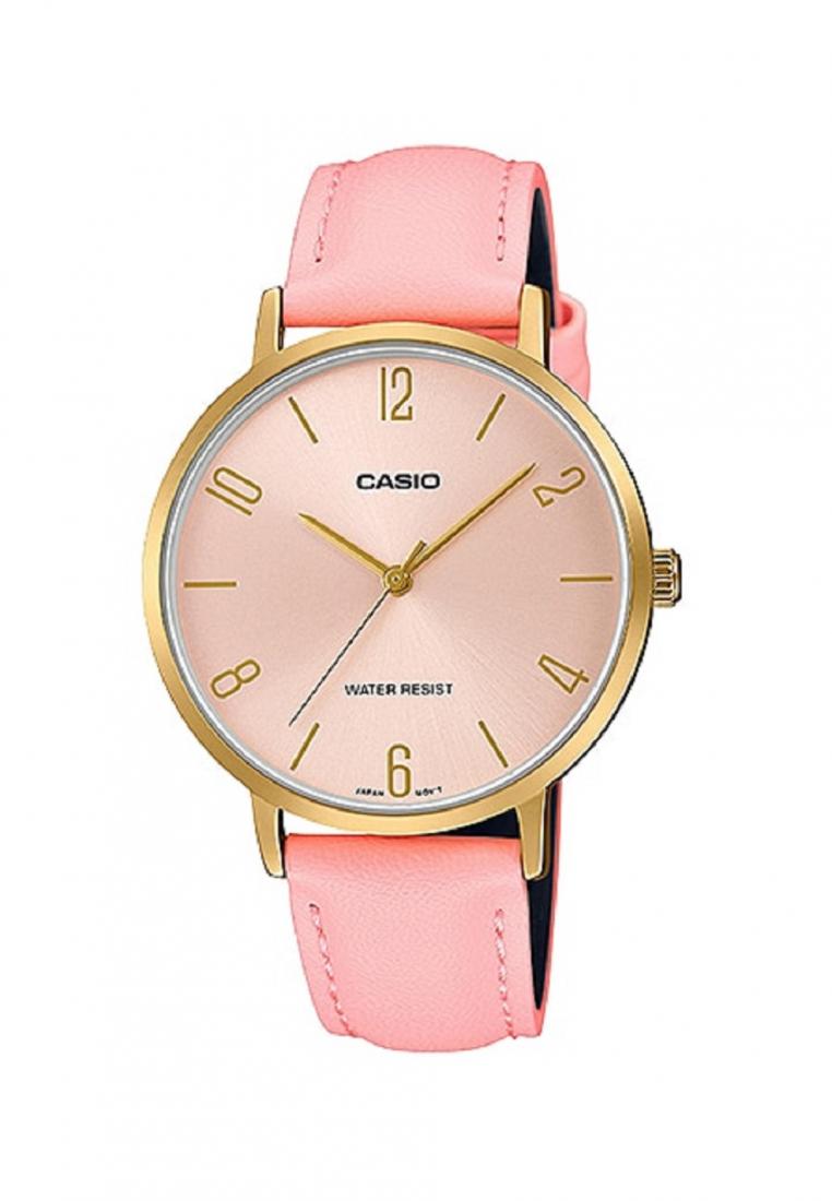 Casio LTP-VT01GL-4B Analog Leather Strap Watch For Women-Watch Portal Philippines