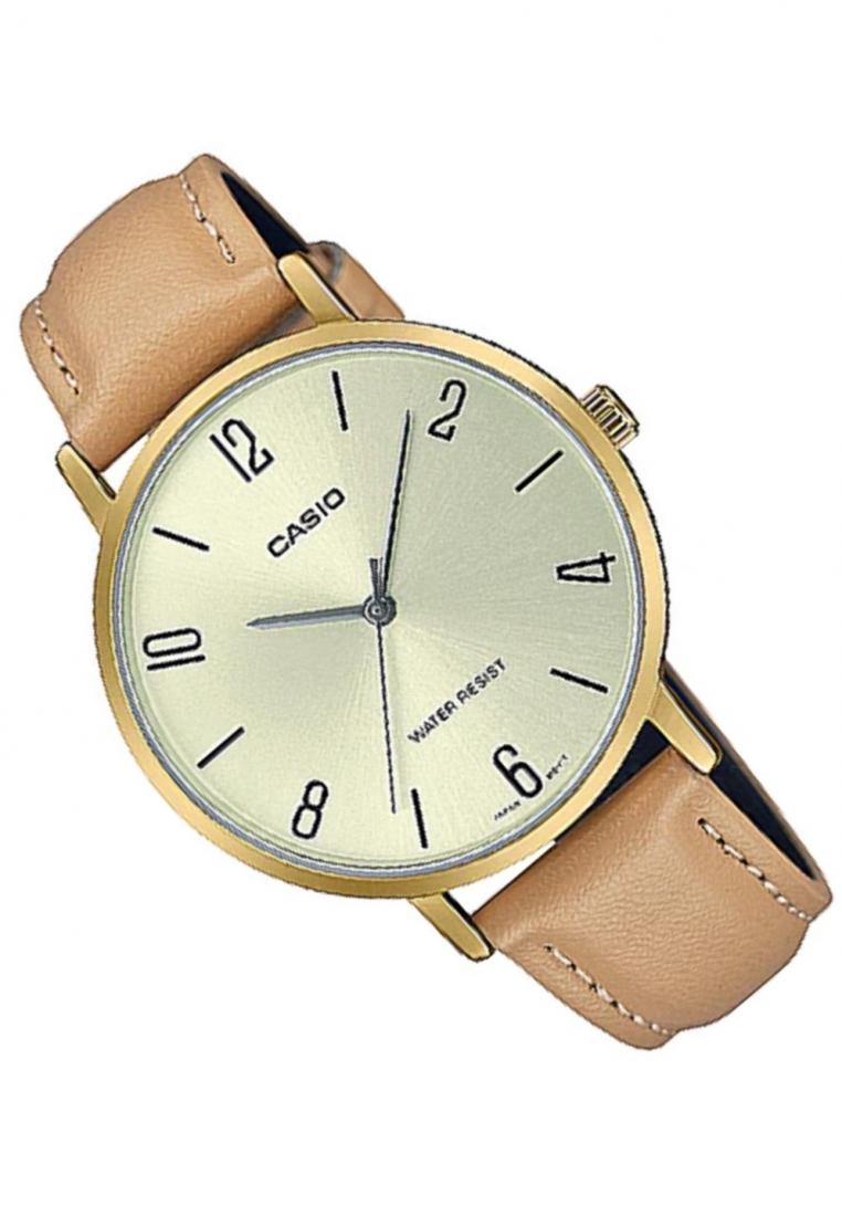 Casio LTP-VT01GL-9B2 Analog Leather Strap Watch For Women-Watch Portal Philippines