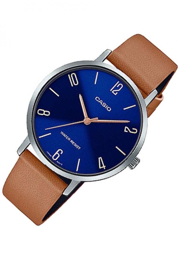 Casio LTP-VT01L-2B2 Analog Leather Strap Watch For Women-Watch Portal Philippines