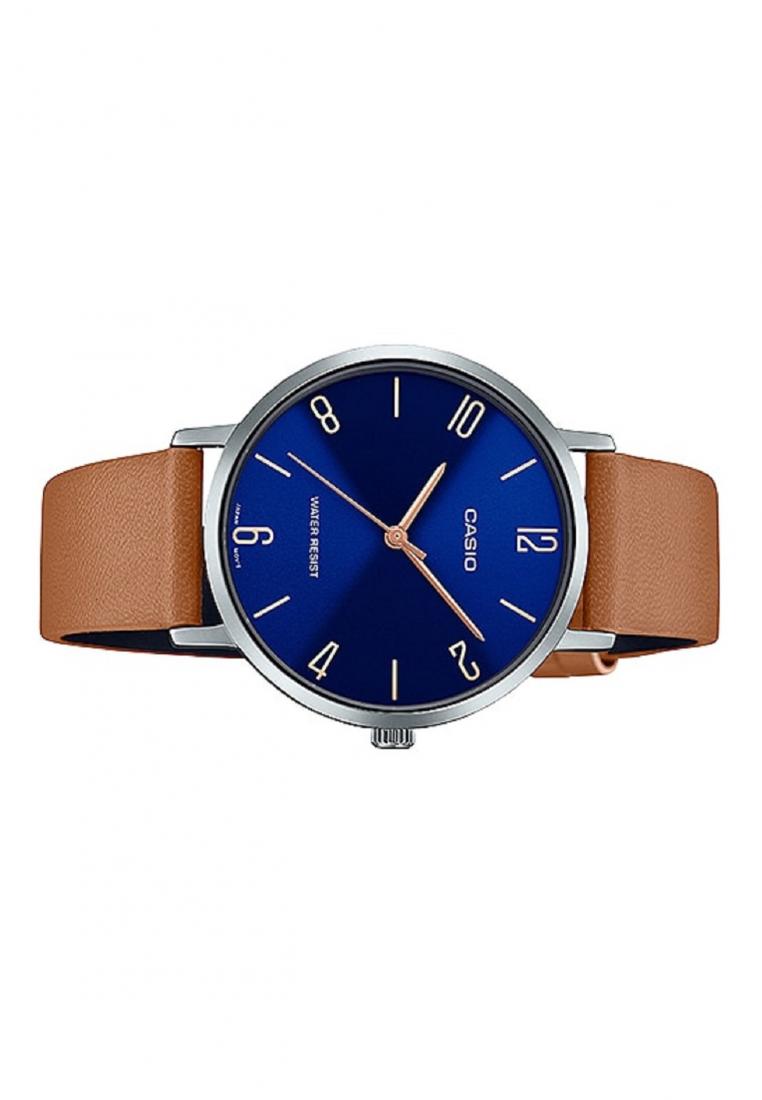 Casio LTP-VT01L-2B2 Analog Leather Strap Watch For Women-Watch Portal Philippines