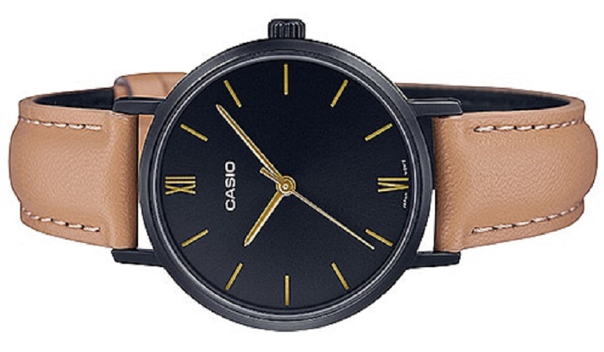 Casio LTP-VT02BL-1A Analog Leather Strap Watch For Women-Watch Portal Philippines