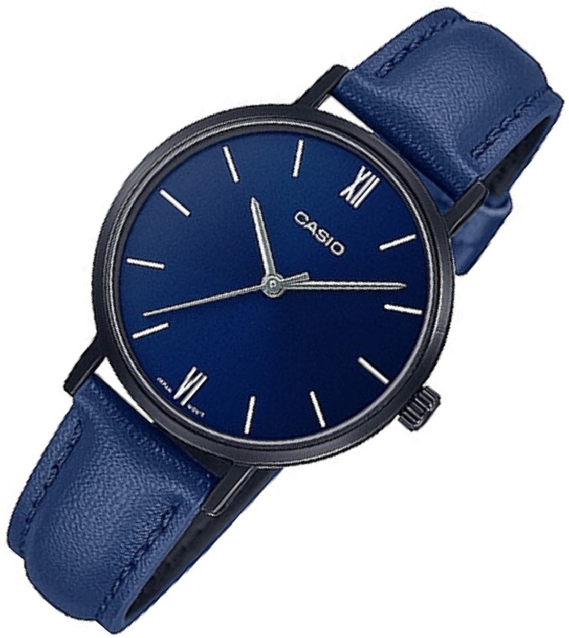 Casio LTP-VT02BL-2A Analog Leather Strap Watch For Women-Watch Portal Philippines
