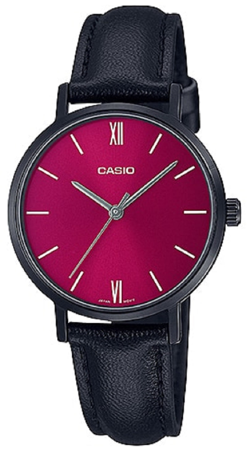 Casio LTP-VT02BL-4A Analog Leather Strap Watch For Women-Watch Portal Philippines