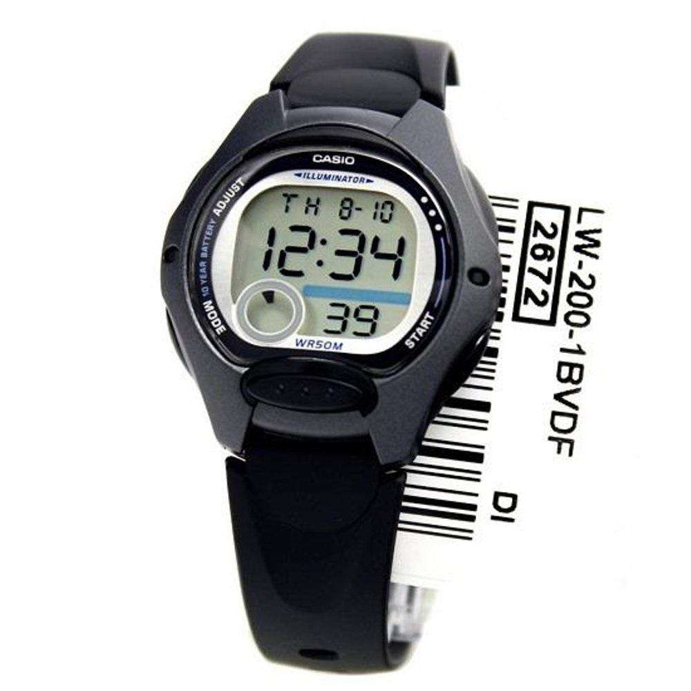 Casio LW-200-1B Black Resin Strap Watch for Women-Watch Portal Philippines