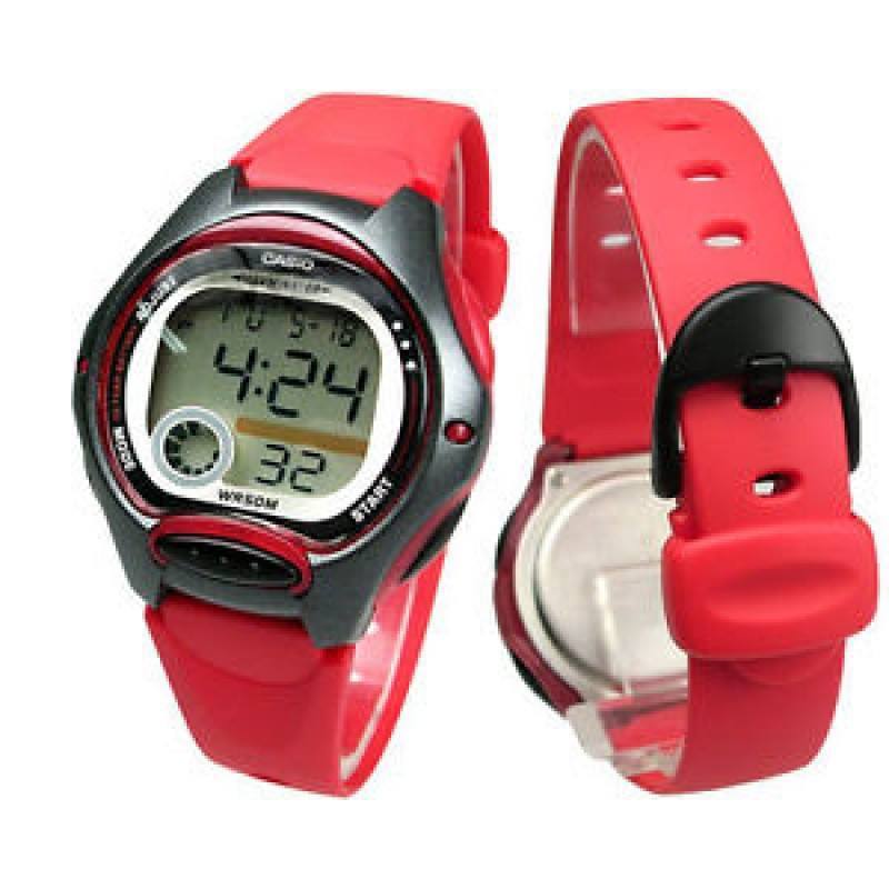 Casio LW-200-4A Red/Black Resin Strap Watch for Women-Watch Portal Philippines
