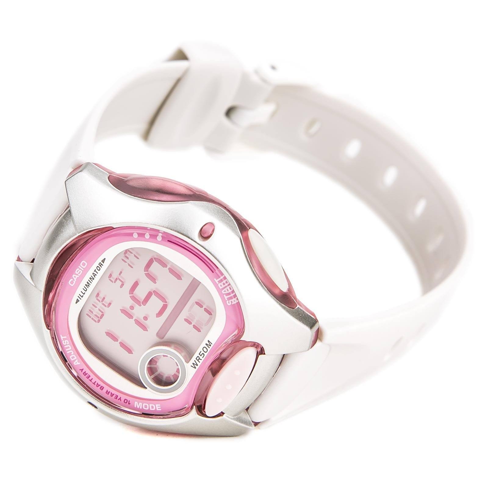 Casio LW-200-7A W White/Pink Resin Watch for Women-Watch Portal Philippines