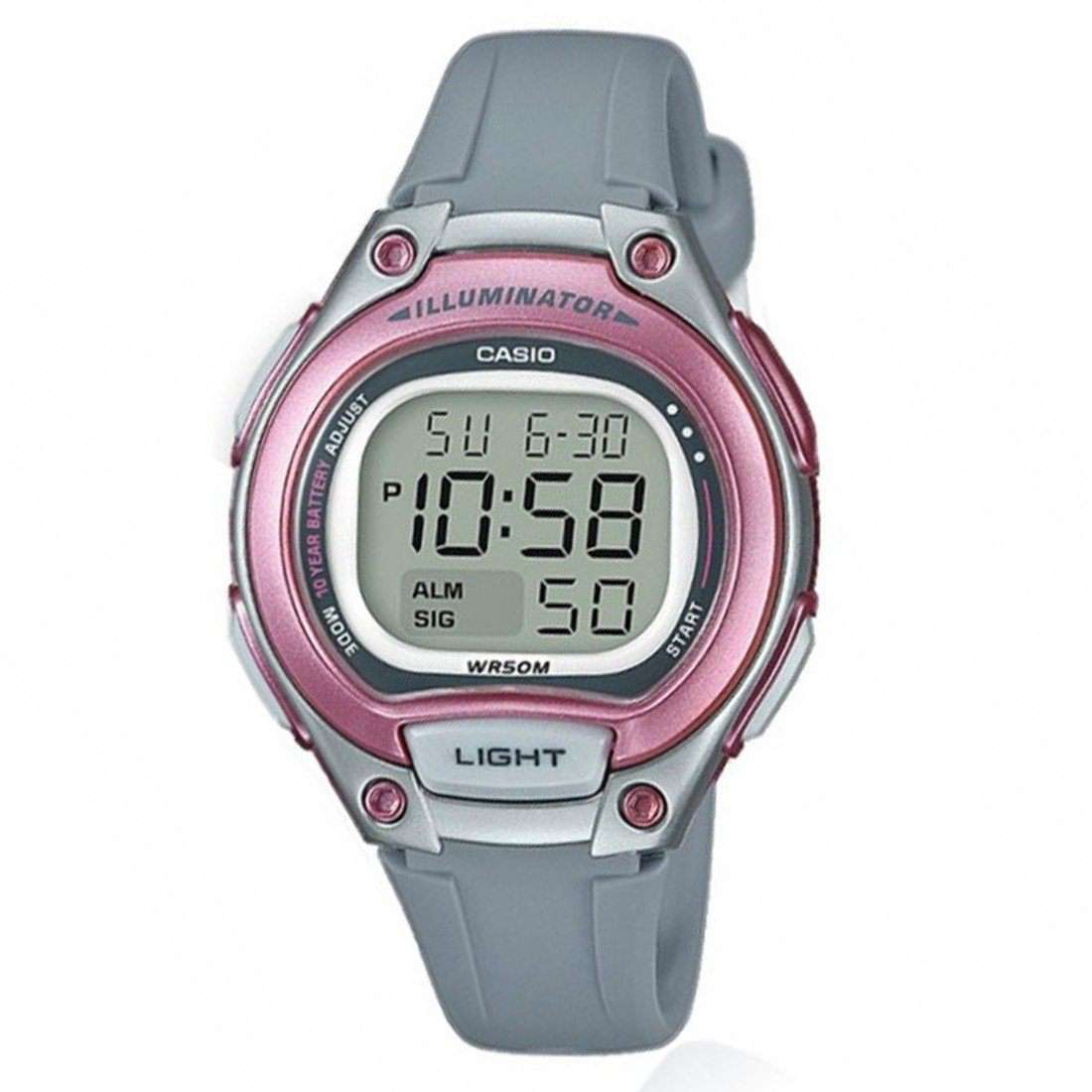 Casio LW-203-8AVDF Digital Gray Resin Strap Watch for Women-Watch Portal Philippines