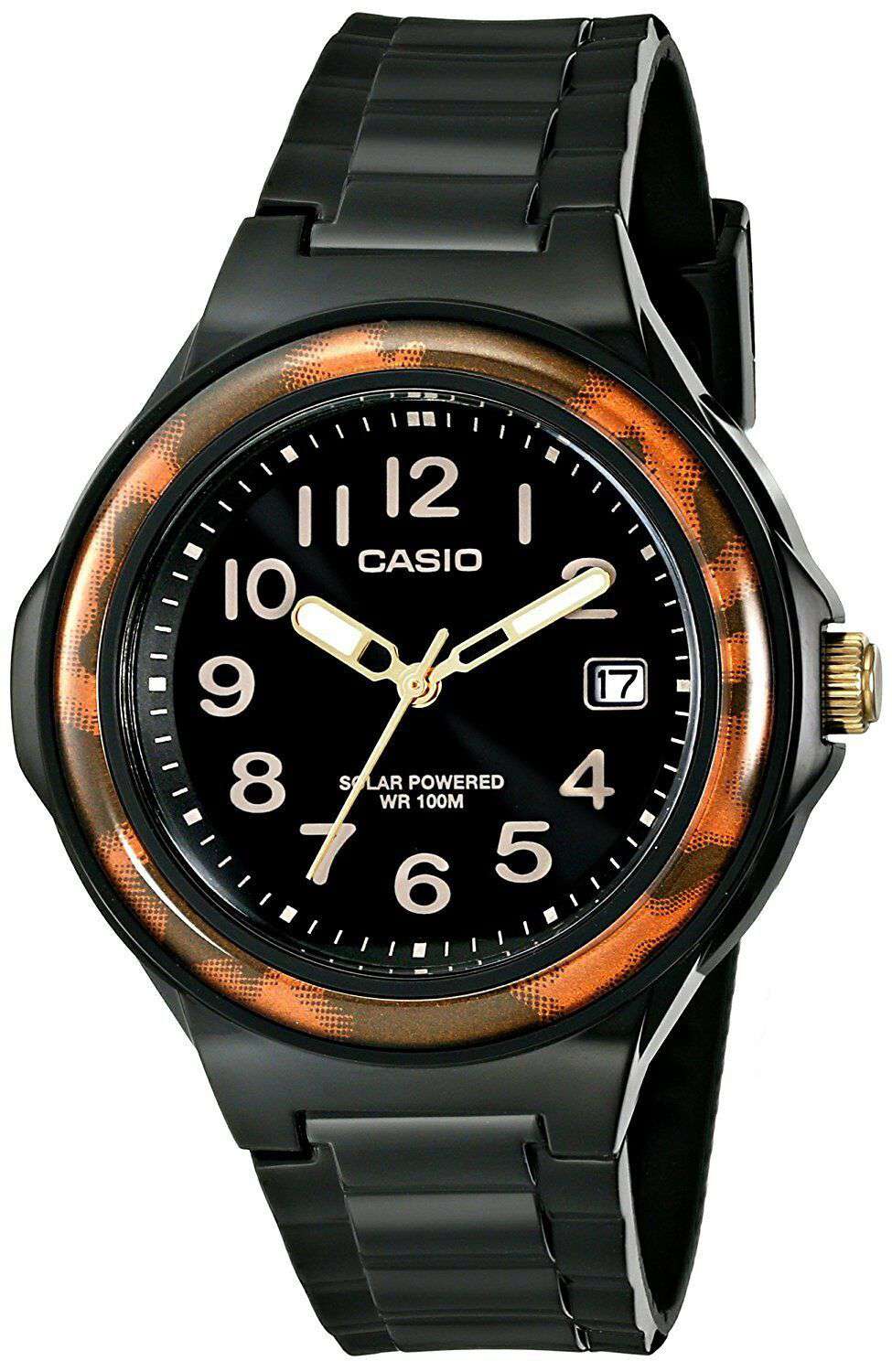 Casio LX-S700H-1B Solar Analog Black Resin Strap Watch for