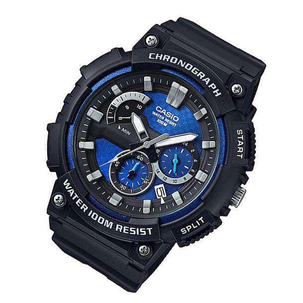 Casio MCW-200H-2AVDF Analog Chronograph Black Resin Strap Watch for Men-Watch Portal Philippines