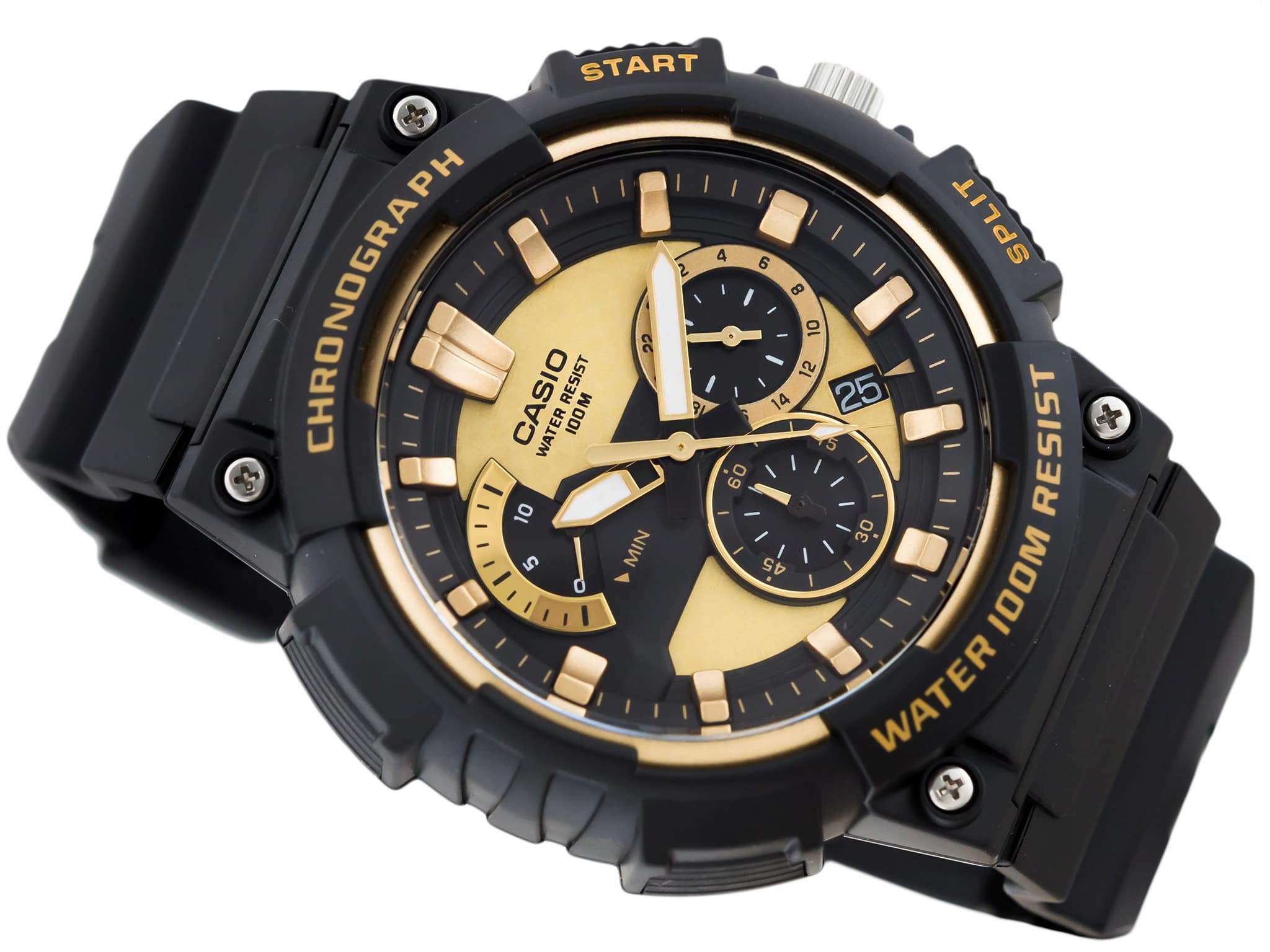 Casio MCW-200H-9AVDF Analog Chronograph Black Resin Strap Watch for Men-Watch Portal Philippines