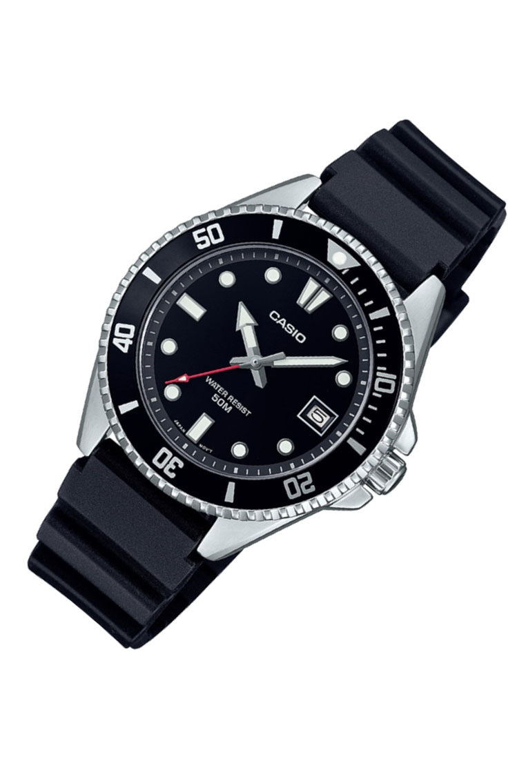 Casio MDV-10-1A1 Analog Rubber Strap Watch For Women-Watch Portal Philippines