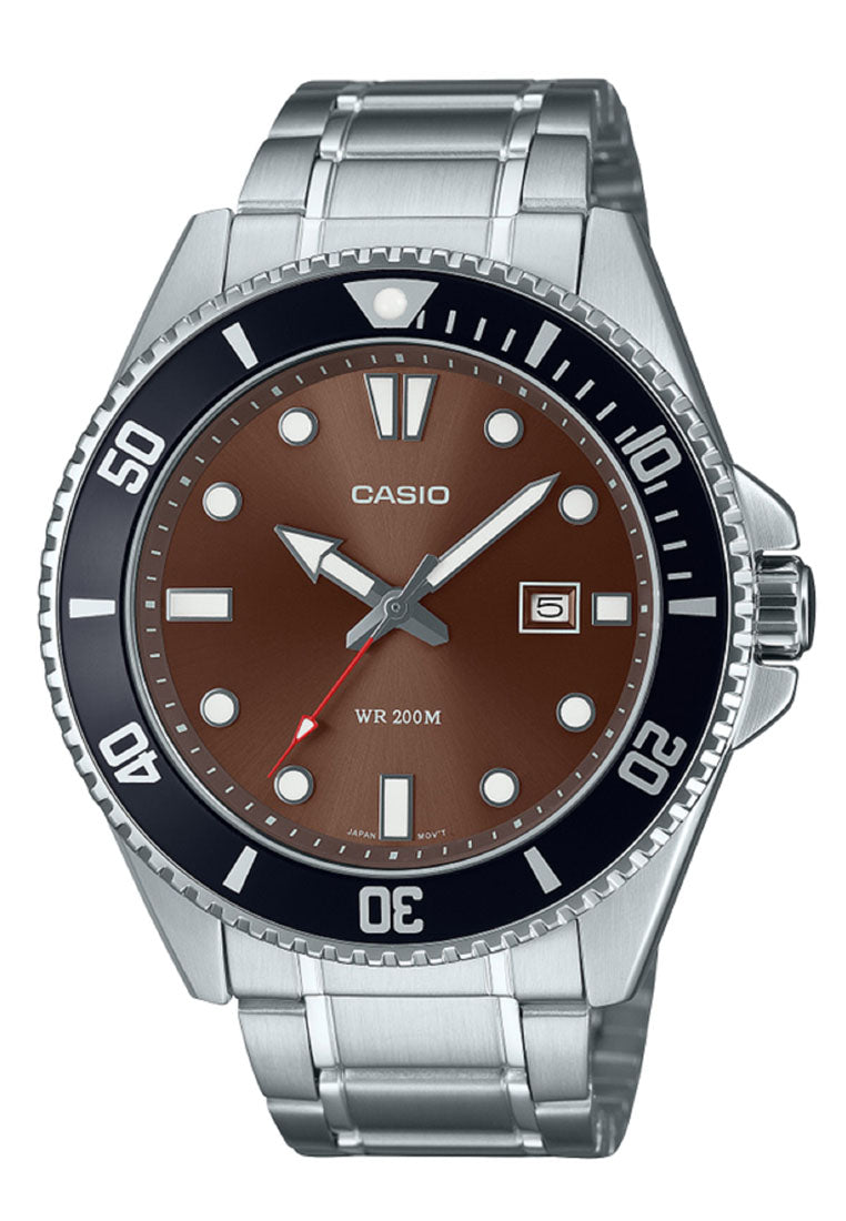Casio Dive Watch 40mm Casio MDV-107D-5A Analog Stainless