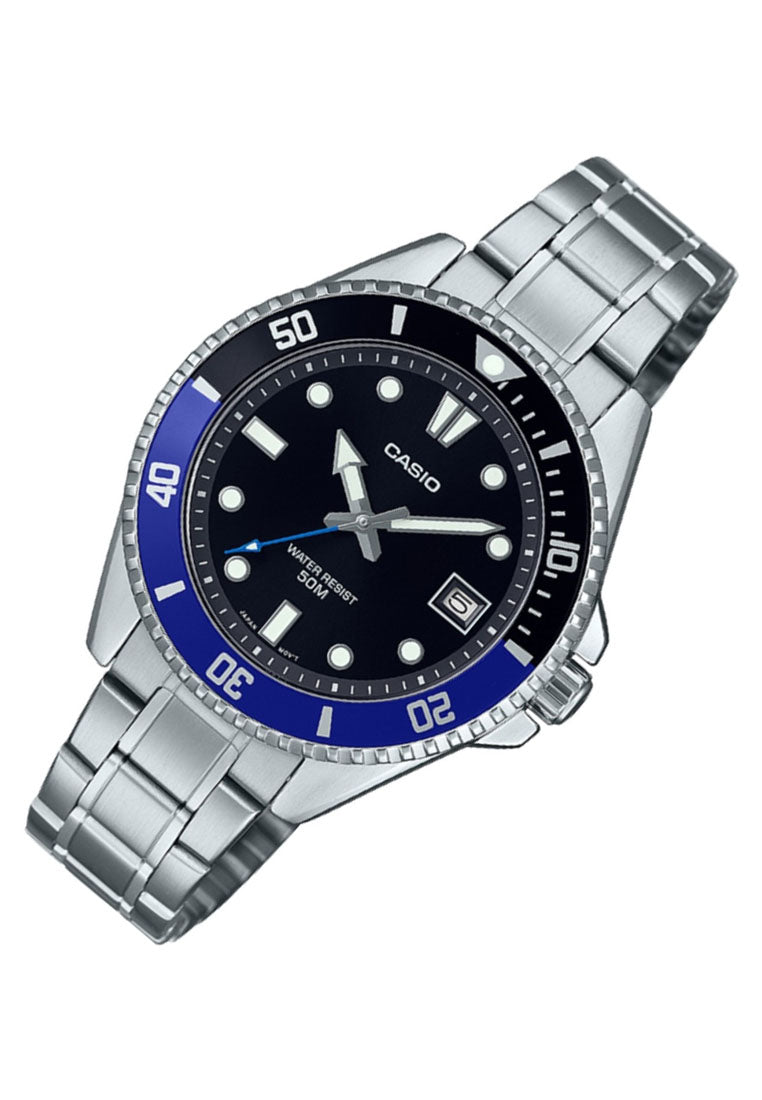 Casio MDV-10D-1A2 Analog Stainless Steel Strap Watch For Women-Watch Portal Philippines